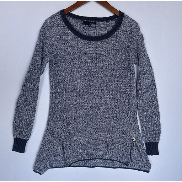Charcoal Knit Crew Neck Sweater - Picture 1 of 13